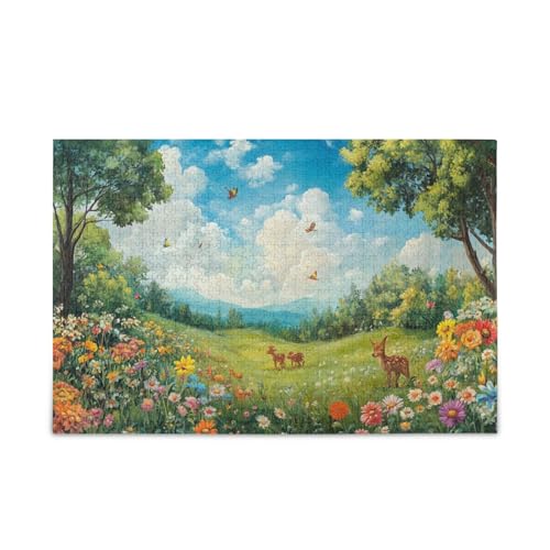 Playtime in The Meadow Puzzle Challenging 500 Pieces von FRODOTGV