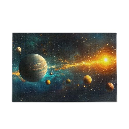 Sonnensystem Puzzle 500 Teile Familie Puzzle für Frauen Männer von FRODOTGV