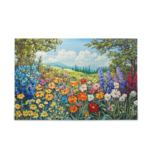 Summer Flower Garden Jigsaw Puzzles for Adults 500 Pieces Large Puzzle Game von FRODOTGV