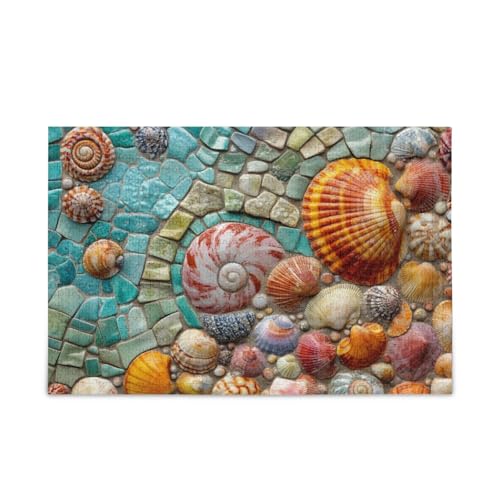 Vibrant Seashells Puzzles für Erwachsene für Entspannung und Familienspaß, 500 Teile von FRODOTGV