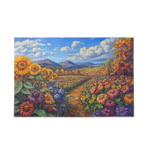 Wildflower Harvest 500 Teile Puzzle Puzzles für Erwachsene Familienspiel von FRODOTGV