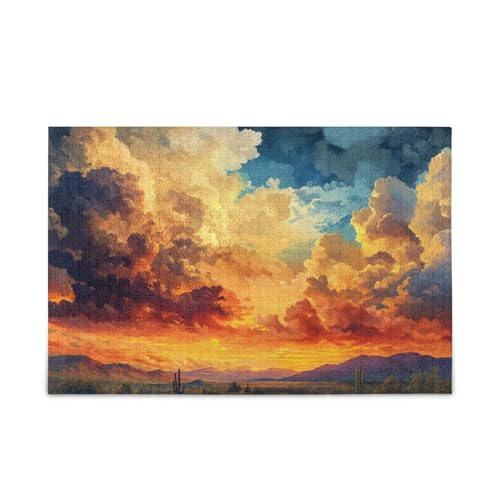 Wüstenwolken Arizona-Puzzle, herausforderndes Spiel, Spielzeug, 500 Teile von FRODOTGV