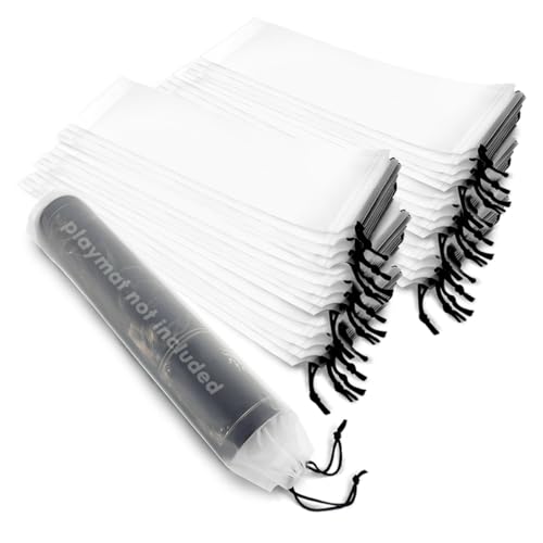 Playmat Tasche für TCG - 30 Stück wasserdichte mattierte weiße Polyethylen-Aufbewahrungstaschen, wiederverwendbare Reisetasche für Sammelkartenspiel-Matten, große tragbare Gaming-Matten-Hüllen Playmat Tasche für TCG - 30 Stück wasserdichte mattierte weiße Polyethylen-Aufbewahrungstaschen, wiederverwendbare Reisetasche für Sammelkartenspiel-Matten, große tragbare Gaming-Matten-Hüllen von FROGIGO