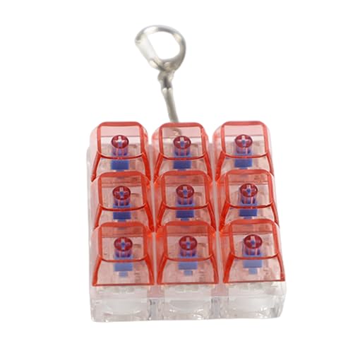 9-Tasten-Tastatur-Klick-Spielzeug, Schlüsselanhänger, mechanische Schalter, Tester für Training und Reisebegleiter 9-Tasten-Tastatur-Klick-Spielzeug, Schlüsselanhänger, mechanische Schalter, Tester für Training und Reisebegleiter von FROMCEO