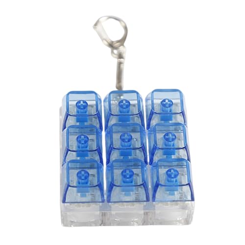 9-Tasten-Tastatur-Klick-Spielzeug, Schlüsselanhänger, mechanische Schalter, Tester für Training und Reisebegleiter 9-Tasten-Tastatur-Klick-Spielzeug, Schlüsselanhänger, mechanische Schalter, Tester für Training und Reisebegleiter von FROMCEO