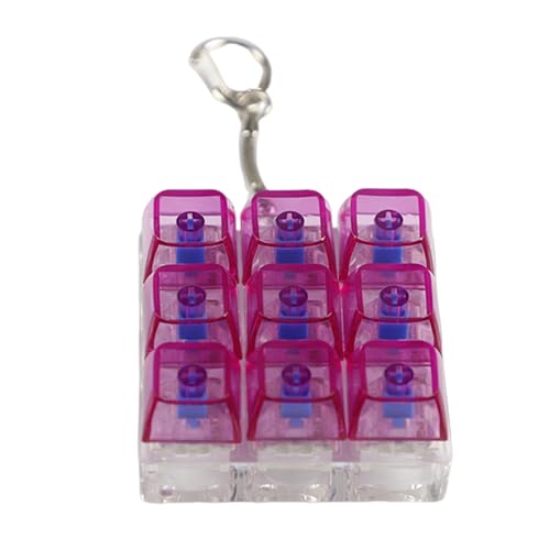 9-Tasten-Tastatur-Klick-Spielzeug, Schlüsselanhänger, mechanische Schalter, Tester für Training und Reisebegleiter 9-Tasten-Tastatur-Klick-Spielzeug, Schlüsselanhänger, mechanische Schalter, Tester für Training und Reisebegleiter von FROMCEO