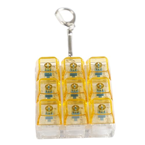 9-Tasten-Tastatur-Klick-Spielzeug, Schlüsselanhänger, mechanische Schalter, Tester für Training und Reisebegleiter 9-Tasten-Tastatur-Klick-Spielzeug, Schlüsselanhänger, mechanische Schalter, Tester für Training und Reisebegleiter von FROMCEO