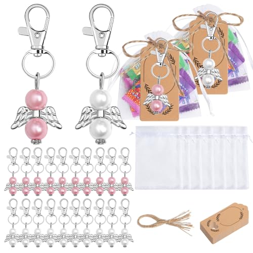 FROMCEO Auffälliger Hochzeitszubehör, Flügel-Schlüsselanhänger mit Dankeskarte und durchsichtigen Taschen für Babypartys und Partygeschenke FROMCEO Auffälliger Hochzeitszubehör, Flügel-Schlüsselanhänger mit Dankeskarte und durchsichtigen Taschen für Babypartys und Partygeschenke von FROMCEO