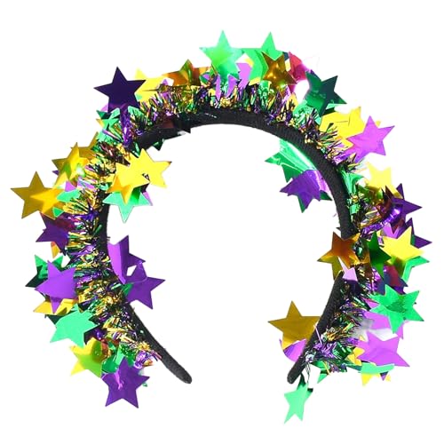 FROMCEO Auffälliges Lametta-Stirnband für Tanz, Bühne, Spielkostüm, Karneval, auffälliges Lametta-Party-Kostüm FROMCEO Auffälliges Lametta-Stirnband für Tanz, Bühne, Spielkostüm, Karneval, auffälliges Lametta-Party-Kostüm von FROMCEO