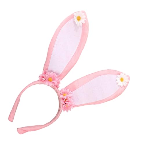 FROMCEO Cosplay-Hasen-Haarreif mit Blumendekor, schönes Frühlings-Thema, Kaninchen, Ohr-Stirnband, Kostümzubehör, alle Altersgruppen FROMCEO Cosplay-Hasen-Haarreif mit Blumendekor, schönes Frühlings-Thema, Kaninchen, Ohr-Stirnband, Kostümzubehör, alle Altersgruppen von FROMCEO