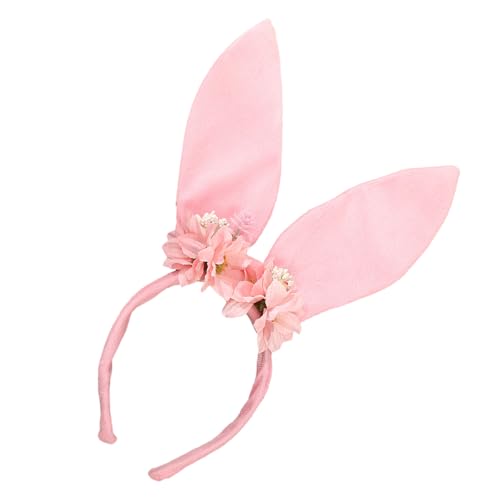 FROMCEO Cosplay-Hasen-Haarreif mit Blumendekor, schönes Frühlings-Thema, Kaninchen, Ohr-Stirnband, Kostümzubehör, alle Altersgruppen FROMCEO Cosplay-Hasen-Haarreif mit Blumendekor, schönes Frühlings-Thema, Kaninchen, Ohr-Stirnband, Kostümzubehör, alle Altersgruppen von FROMCEO