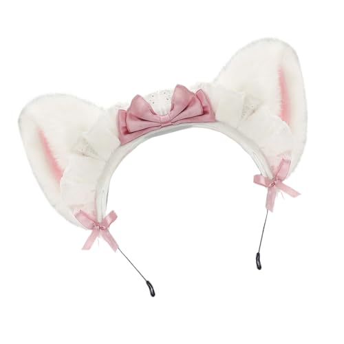 FROMCEO Haarreif mit pelzigen Tierohren, bezaubernder Haarschmuck für Rollenspiele, Veranstaltungen, Halloween, Cosplay, Dienstmädchen, Katzen, Ohren-Haarspange FROMCEO Haarreif mit pelzigen Tierohren, bezaubernder Haarschmuck für Rollenspiele, Veranstaltungen, Halloween, Cosplay, Dienstmädchen, Katzen, Ohren-Haarspange von FROMCEO