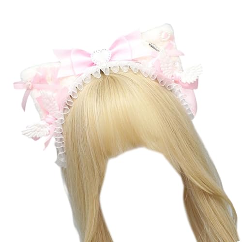 FROMCEO Stylischer Kätzchen-Kopfschmuck, Bälle, Geburtstag, Haarbänder, lustige Kopfbedeckung, Halloween-Schleifen, bezaubernde Haar-Kopfbedeckung FROMCEO Stylischer Kätzchen-Kopfschmuck, Bälle, Geburtstag, Haarbänder, lustige Kopfbedeckung, Halloween-Schleifen, bezaubernde Haar-Kopfbedeckung von FROMCEO
