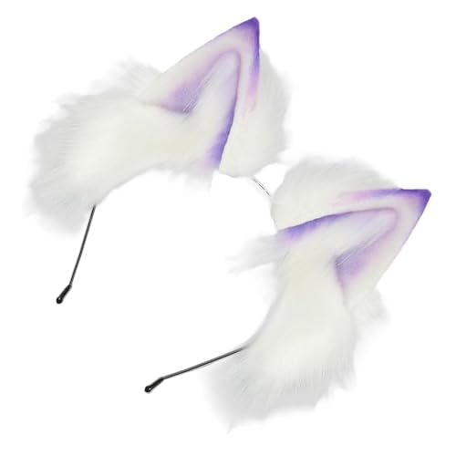 FROMCEO Weiches Katzenohr-Haar-Accessoire, Farbverläufe, mehrfarbiges Design für Cosplay-Enthusiasten, Motto-Partys, bequeme, verstellbare Passform, niedliches Katzenohr-Haar-Accessoire von FROMCEO
