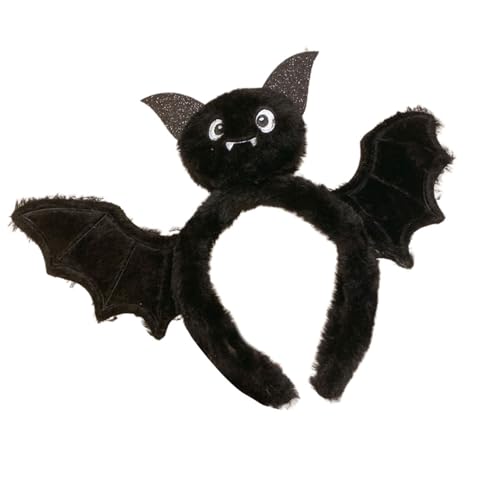 FROMCEO Weiches Stoff-Haarband mit Halloween-Fledermaus-Design, stilvolle Kopfbedeckung für Kostümpartys, Veranstaltungen, bequemes Halloween-Haarband für Kinder FROMCEO Weiches Stoff-Haarband mit Halloween-Fledermaus-Design, stilvolle Kopfbedeckung für Kostümpartys, Veranstaltungen, bequemes Halloween-Haarband für Kinder von FROMCEO