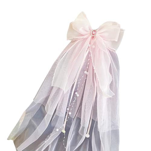 FROMCEO Weiße Tüll-Haarspange für katholische Mädchen, Erstkommunion, verstellbare Schleife, Oster-Kopfbedeckung, Zubehör, katholische weiße Schleier, Kopfschmuck-Set FROMCEO Weiße Tüll-Haarspange für katholische Mädchen, Erstkommunion, verstellbare Schleife, Oster-Kopfbedeckung, Zubehör, katholische weiße Schleier, Kopfschmuck-Set von FROMCEO