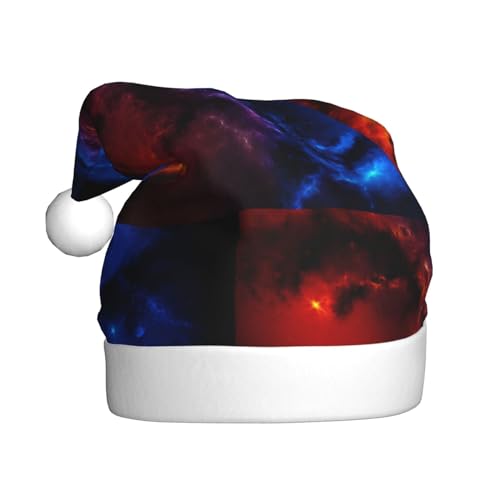 Roter und blauer Himmel Weihnachtsmann Hut Weihnachtsmütze Urlaub Hut Für Neujahr Festliche Party Liefert Party Hüte Weihnachten Caps Xmas Cap von FROON
