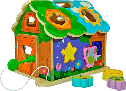 Kids Euroswan - Spitze Formen aus Holz Der Bauernhof der FROOTIMALS, Mehrfarbig (FT00032) von FROOTIMALS
