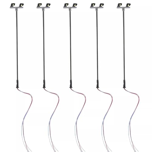 5 Stück Modelleisenbahn-Hoflichter, Doppel-LED-Lichter, Flutlicht, 1:76 / 0,5 mm 5 Stück Modelleisenbahn-Hoflichter, Doppel-LED-Lichter, Flutlicht, 1:76 / 0,5 mm von FRTmvg