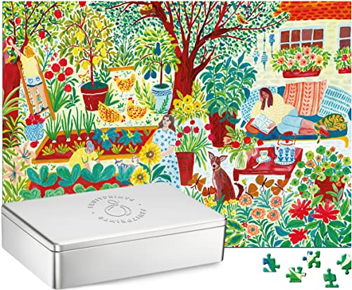 Design Puzzle, 1000 Teile in edler Mehrzweck-Dose, Motiv: Summer Garden, Format 68 x 48 cm, Erwachsene, Öko Recycling Illustration Geschenk Design Puzzle, 1000 Teile in edler Mehrzweck-Dose, Motiv: Summer Garden, Format 68 x 48 cm, Erwachsene, Öko Recycling Illustration Geschenk von FRUITPRINTS