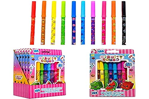 Display PERMANENTES Aroma FRUTAS 10X MEDIDAS PRODUCTO 1,2cm x 11,5cmx 19,2cm MEDIDAS Inner 9,5cm x 13cmx 20,7cm MEDIDAS CAJA 41,5cm x 27,5cmx 22,5cm PESO UND 0,087 INSTRASTAT 96082000 von FRUITY SQUAD