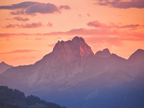 1000 Teile Erwachsenenpuzzle ab 14 Jahren, Berge Felsen Sonnenuntergang 75x50cm 1000 Teile Erwachsenenpuzzle ab 14 Jahren, Berge Felsen Sonnenuntergang 75x50cm von FRUKAT