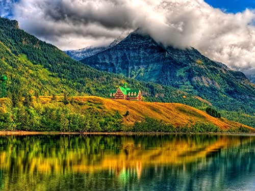 1000 Teile Erwachsenenpuzzle ab 14 Jahren, Berge Himmel Sommer 75x50cm von FRUKAT