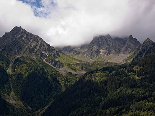 1000 Teile Erwachsenenpuzzle ab 14 Jahren, Berge Nebel Bäume 75x50cm 1000 Teile Erwachsenenpuzzle ab 14 Jahren, Berge Nebel Bäume 75x50cm von FRUKAT