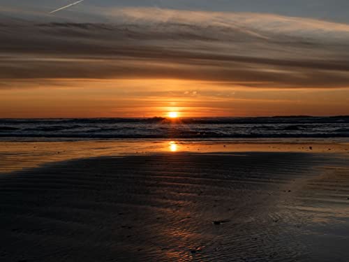 1000 Teile Erwachsenenpuzzle ab 14 Jahren, Horizont Meer Sonnenuntergang 75x50cm 1000 Teile Erwachsenenpuzzle ab 14 Jahren, Horizont Meer Sonnenuntergang 75x50cm von FRUKAT