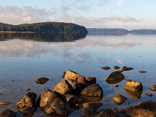 1000 Teile Erwachsenenpuzzle ab 14 Jahren, See Steine Bäume 75x50cm 1000 Teile Erwachsenenpuzzle ab 14 Jahren, See Steine Bäume 75x50cm von FRUKAT