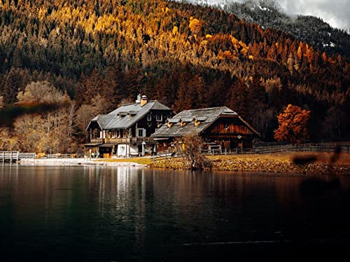 1000 Teile Impossible Puzzle,Geschicklichkeitsspiel für Die Ganze Familie - Haus See Wälder 75x50cm 1000 Teile Impossible Puzzle,Geschicklichkeitsspiel für Die Ganze Familie - Haus See Wälder 75x50cm von FRUKAT