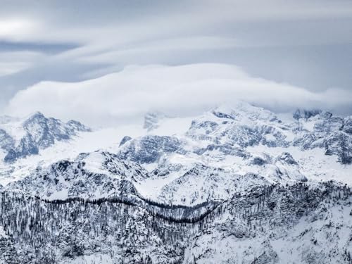 1000 Teile Puzzle,Geschicklichkeitsspiel für Die Ganze Familie, Berge Schnee 75x50cm 1000 Teile Puzzle,Geschicklichkeitsspiel für Die Ganze Familie, Berge Schnee 75x50cm von FRUKAT