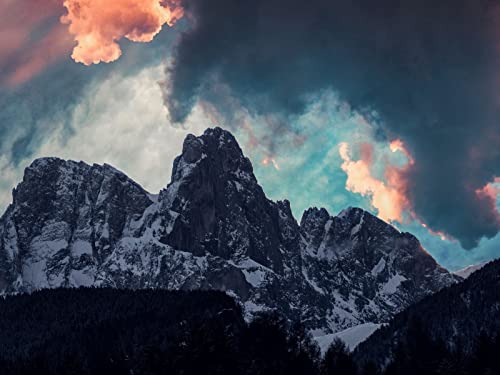 1000 Teile Puzzle,Geschicklichkeitsspiel für Die Ganze Familie, Berge Wolken Bäume 75x50cm 1000 Teile Puzzle,Geschicklichkeitsspiel für Die Ganze Familie, Berge Wolken Bäume 75x50cm von FRUKAT