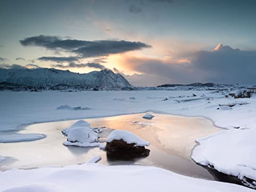 1000 Teile Puzzle,Geschicklichkeitsspiel für Die Ganze Familie - See Berge Schnee 75x50cm 1000 Teile Puzzle,Geschicklichkeitsspiel für Die Ganze Familie - See Berge Schnee 75x50cm von FRUKAT
