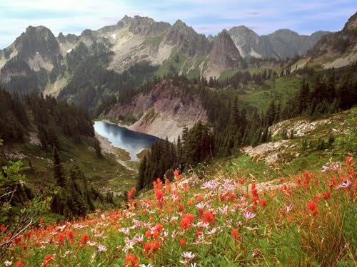 1000 Teile Puzzle,Geschicklichkeitsspiel für die ganze Familie,-Klippe, See, Idaho, Berge 75x50cm 1000 Teile Puzzle,Geschicklichkeitsspiel für die ganze Familie,-Klippe, See, Idaho, Berge 75x50cm von FRUKAT