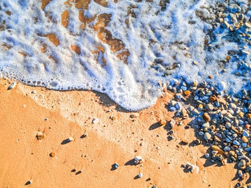 1000 Teile Puzzle,Geschicklichkeitsspiel für die ganze Familie, Strand, Wellen, Kieselsteine 75x50cm 1000 Teile Puzzle,Geschicklichkeitsspiel für die ganze Familie, Strand, Wellen, Kieselsteine 75x50cm von FRUKAT