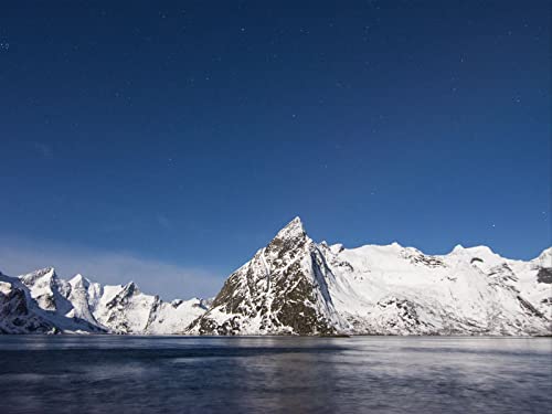 1000 Teile Puzzle,Lernen Pädagogische Puzzle Spielzeug - Berge Gipfel Schnee 75x50cm von FRUKAT