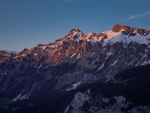 1000 Teile Puzzle,Lernen Pädagogische Puzzle Spielzeug - Berge Schneehang 75x50cm von FRUKAT