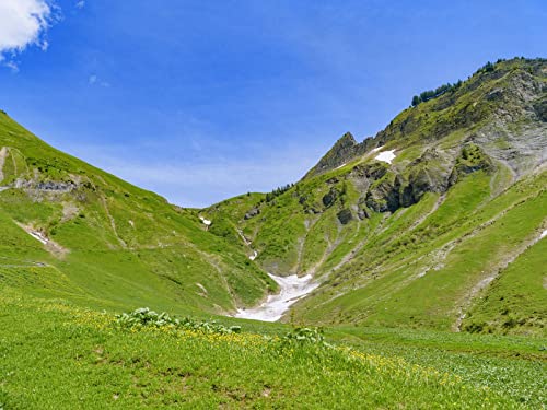1000 Teile Puzzle,Lernen Pädagogische Puzzle Spielzeug - Hügel Tal Landschaft 75x50cm von FRUKAT
