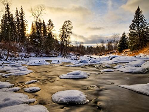 1000 Teile Puzzle für Erwachsene und Kinder ab 14 Jahren - Eiswasserfluss 75x50cm 1000 Teile Puzzle für Erwachsene und Kinder ab 14 Jahren - Eiswasserfluss 75x50cm von FRUKAT