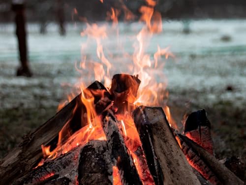 1000 Teile Puzzle für Erwachsene und Kinder ab 14 Jahren-Lagerfeuer, Feuer, Holz 75x50cm von FRUKAT