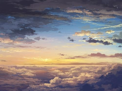 1000 Teile erwachsenenpuzzle ab 14 Jahren, Wolken, Himmel, Kunst 75x50cm von FRUKAT