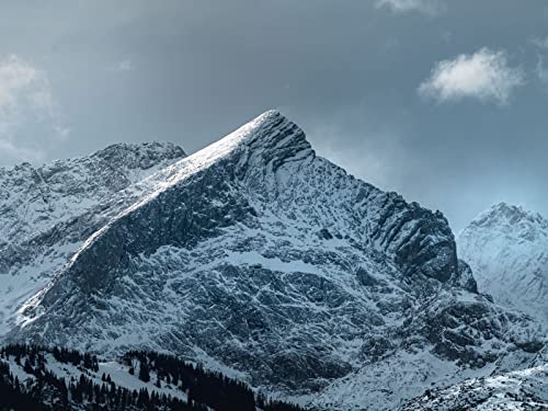 1500 Teile Erwachsenenpuzzle ab 14 Jahren, Berggipfel schneebedeckt 87x57cm von FRUKAT
