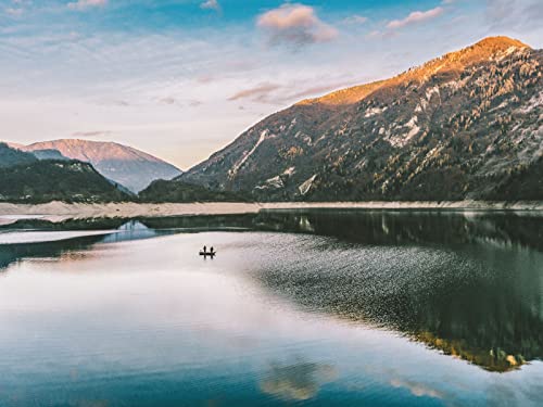 1500 Teile Erwachsenenpuzzle ab 14 Jahren, Bergseeboot 87x57cm 1500 Teile Erwachsenenpuzzle ab 14 Jahren, Bergseeboot 87x57cm von FRUKAT