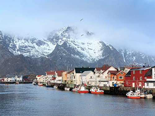 1500 Teile Erwachsenenpuzzle ab 14 Jahren, Häuser Küste Berge 87x57cm 1500 Teile Erwachsenenpuzzle ab 14 Jahren, Häuser Küste Berge 87x57cm von FRUKAT
