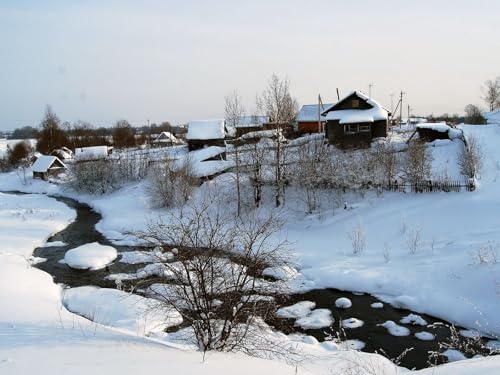 1500 Teile Impossible Puzzle,Geschicklichkeitsspiel für die ganze Familie-Winter, Schnee, Haus, Kleiner Fluss, Büsche 87x57cm 1500 Teile Impossible Puzzle,Geschicklichkeitsspiel für die ganze Familie-Winter, Schnee, Haus, Kleiner Fluss, Büsche 87x57cm von FRUKAT