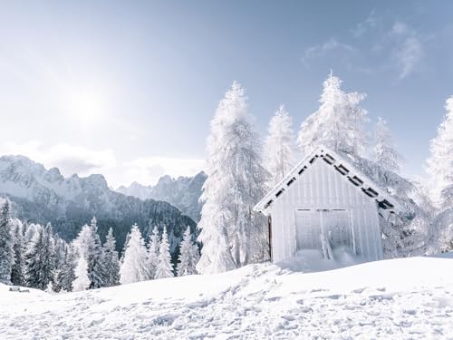 1500 Teile Puzzle,Geschicklichkeitsspiel für Die Ganze Familie, Berge Schnee 87x57cm 1500 Teile Puzzle,Geschicklichkeitsspiel für Die Ganze Familie, Berge Schnee 87x57cm von FRUKAT