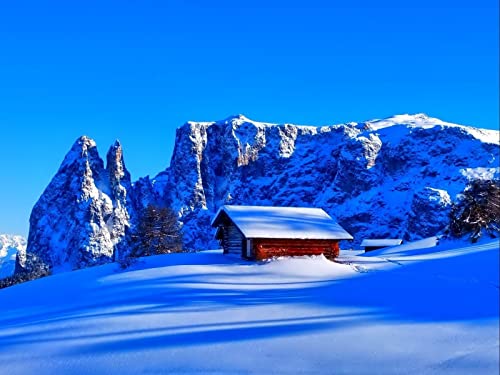 1500 Teile Puzzle,Geschicklichkeitsspiel für Die Ganze Familie, Berge Schneehütte 87x57cm 1500 Teile Puzzle,Geschicklichkeitsspiel für Die Ganze Familie, Berge Schneehütte 87x57cm von FRUKAT
