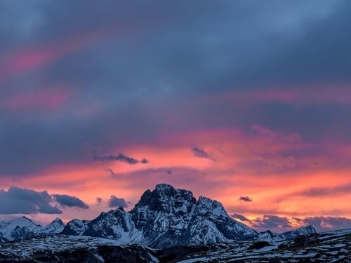 1500 Teile Puzzle,Geschicklichkeitsspiel für Die Ganze Familie, Berge Sonnenuntergang Gipfel 87x57cm 1500 Teile Puzzle,Geschicklichkeitsspiel für Die Ganze Familie, Berge Sonnenuntergang Gipfel 87x57cm von FRUKAT