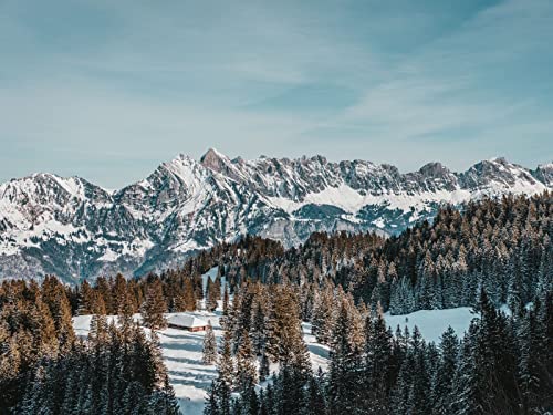 1500 Teile Puzzle,Geschicklichkeitsspiel für Die Ganze Familie, Haus Berge Bäume 87x57cm 1500 Teile Puzzle,Geschicklichkeitsspiel für Die Ganze Familie, Haus Berge Bäume 87x57cm von FRUKAT